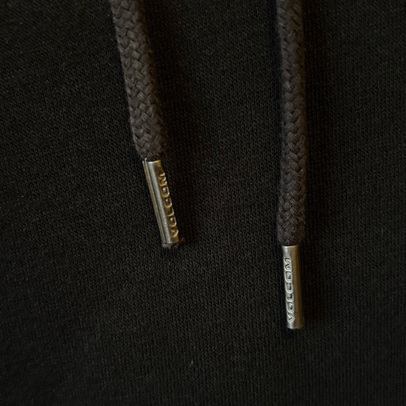 Volcom Black Burned Down Embroidered Flower Hoodie Women’s XS - Picture 9 of 12